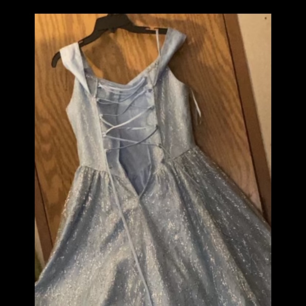 Cinderella light blue prom dress